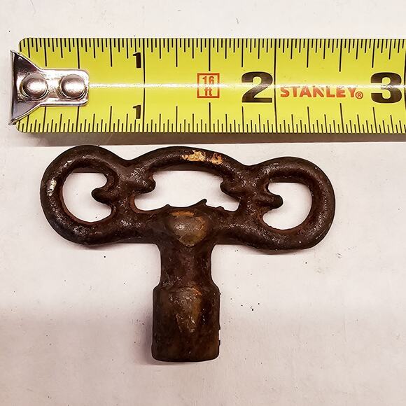 Ornate Vintage or Antique Furnace or Radiator Key 1/4" - Picture 5 of 5